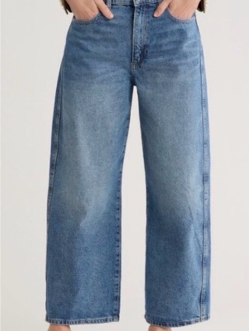 Jason Wu Women's Taylor Barrel High Rise Medium Wash Jeans Designer sz 8 NWT